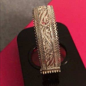 Hand made silver bangle